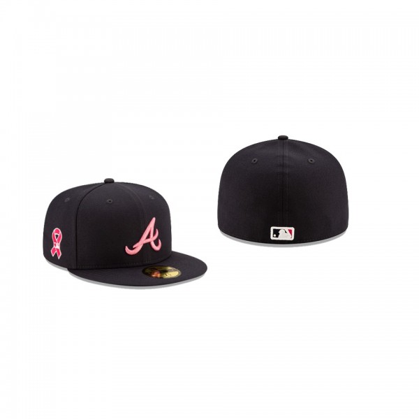 Men's Atlanta Braves 2021 Mothers Day Navy On-Field 59FIFTY Fitted Hat