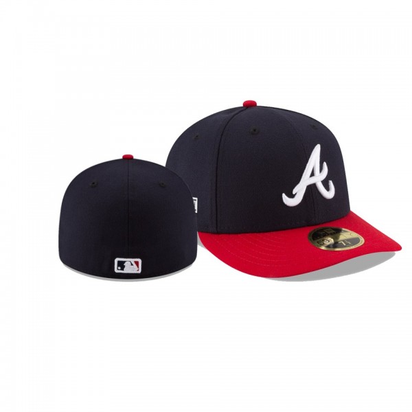 Men's Braves 2019 Postseason Navy Red Low Profile 59FIFTY Fitted Hat