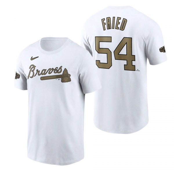 Atlanta Braves Max Fried White 2022 MLB All-Star Game Name & Number T-Shirt