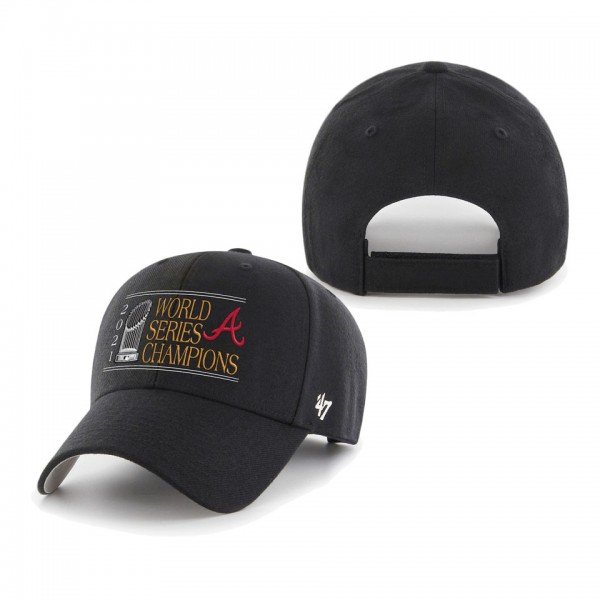 Atlanta Braves Black 2021 World Series Champions MVP Adjustable Hat