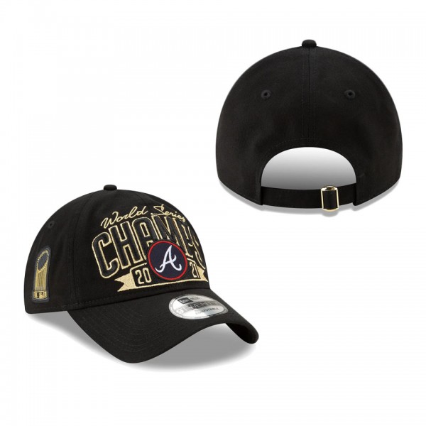 Atlanta Braves Black 2021 World Series Champions Locker Room Replica 9TWENTY Adjustable Hat