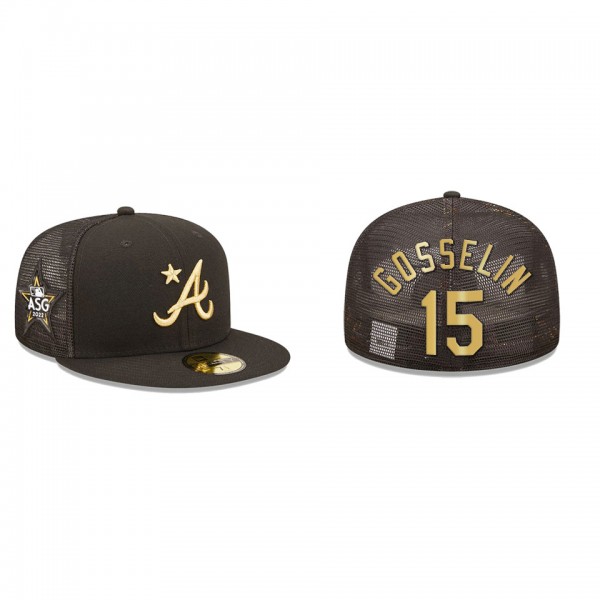 Phil Gosselin Atlanta Braves Black 2022 MLB All-Star Game On-Field 59FIFTY Fitted Hat