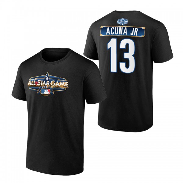Ronald Acuna Jr. Braves 2022 MLB All-Star Game Black T-Shirt