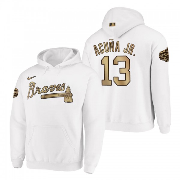 Ronald Acuna Jr. Braves 2022 MLB All-Star Game White Hoodie
