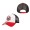 Youth Atlanta Braves Red Black White Fresh 9FORTY Trucker Snapback Hat