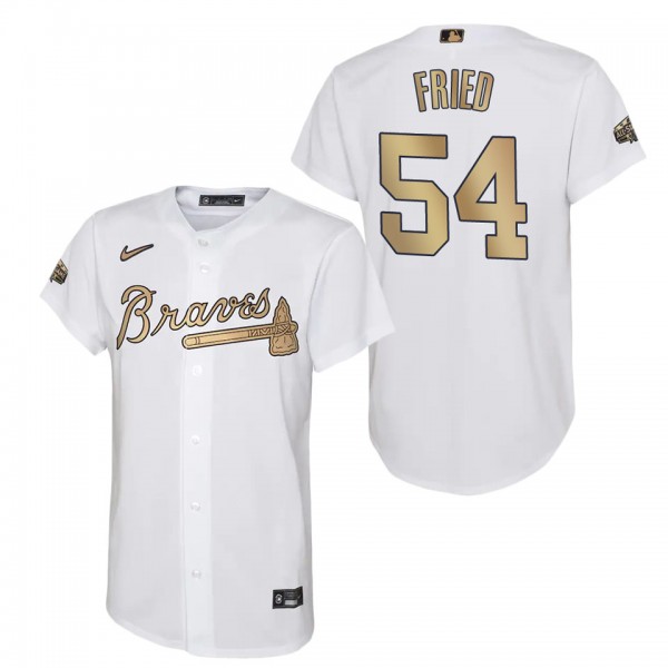 Max Fried Braves 2022 MLB All-Star Game Replica Youth White Jersey