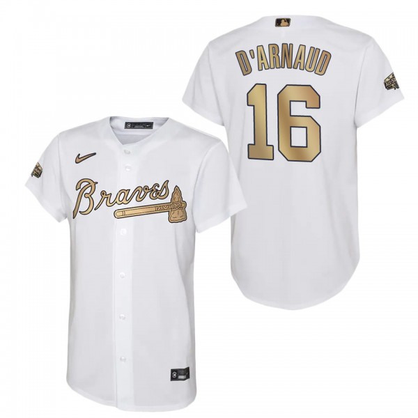 Travis D'Arnaud Braves 2022 MLB All-Star Game Replica Youth White Jersey