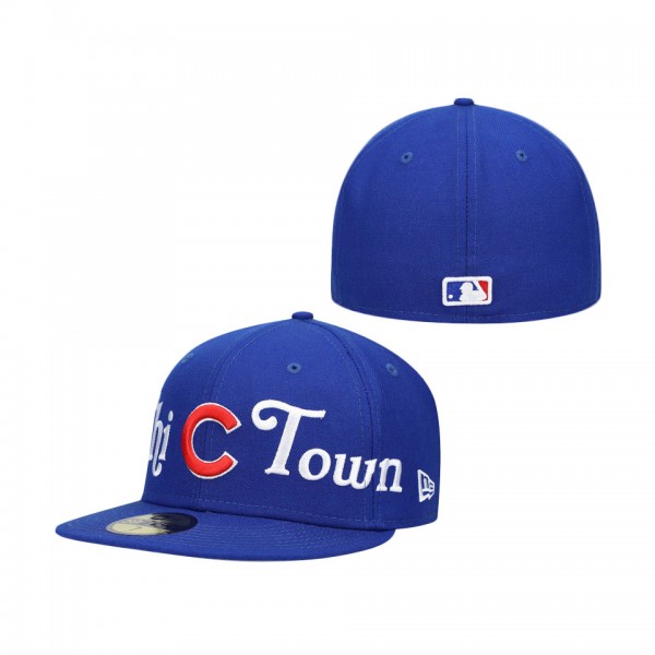 Chicago Cubs City Nickname 59FIFTY Cap Royal