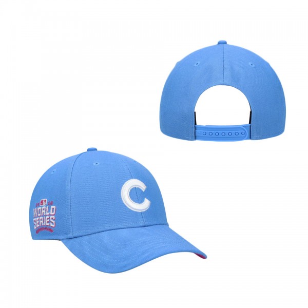 Chicago Cubs '47 2016 World Series Orchid Undervisor MVP Snapback Hat Periwinkle