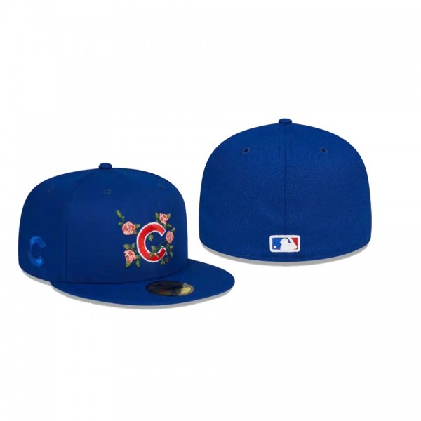 Men's Chicago Cubs Bloom Blue 59FIFTY Fitted Hat