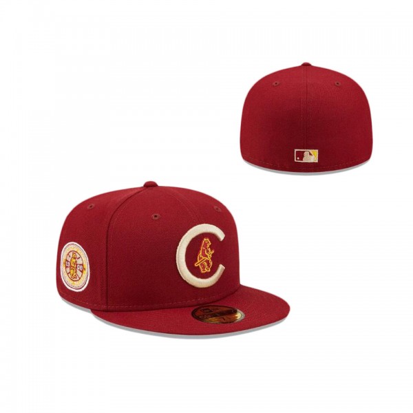Chicago Cubs Cardinal Sunshine 59FIFTY Fitted Hat