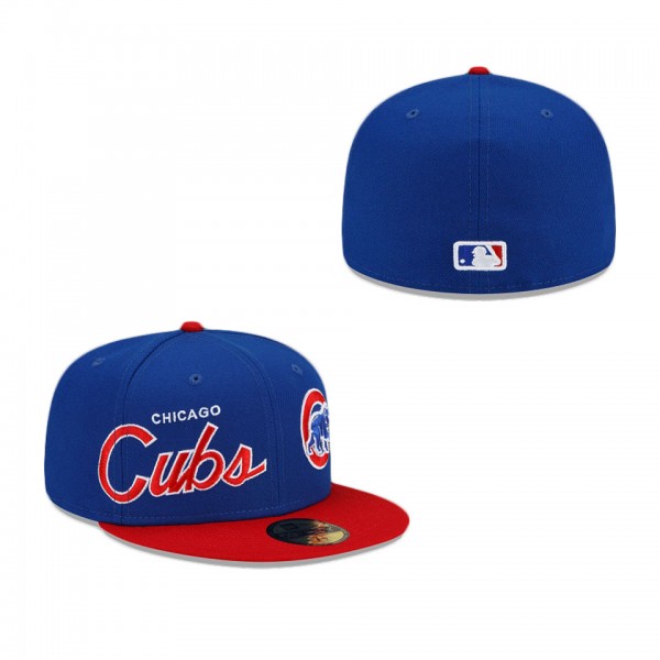 Chicago Cubs Double Logo 59FIFTY Fitted Hat