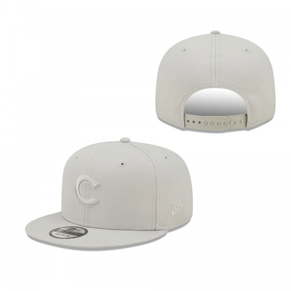 Men's Chicago Cubs New Era Gray Spring Color Pack 9FIFTY Snapback Hat