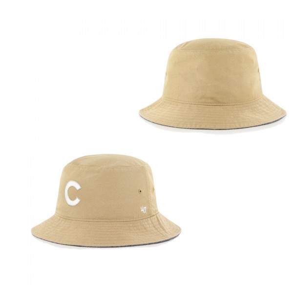 Chicago Cubs Khaki Chambray Ballpark Bucket Hat