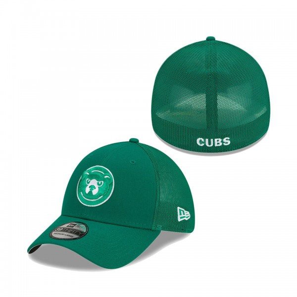 Chicago Cubs New Era St. Patrick's Day 39THIRTY Flex Hat Green