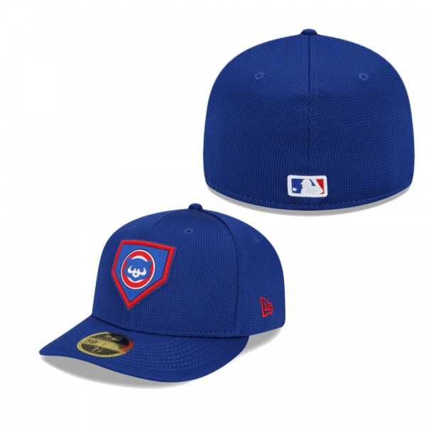 Chicago Cubs Royal Clubhouse Alternate Logo Low Profile Fitted Hat