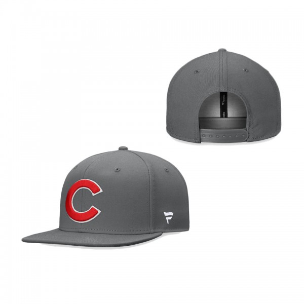 Chicago Cubs Snapback Cap Graphite