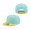 Chicago Cubs New Era Spring Two-Tone 9FIFTY Snapback Hat Turquoise Yellow