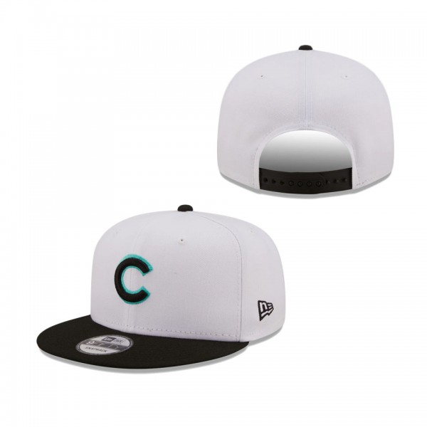 Chicago Cubs New Era Spring Two-Tone 9FIFTY Snapback Hat White Black