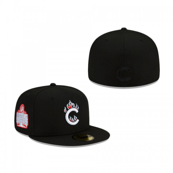Cubs Team Fire Fitted Cap