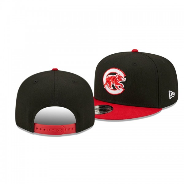 Chicago Cubs Color Pack Black Scarlet 2-Tone 9FIFTY Hat