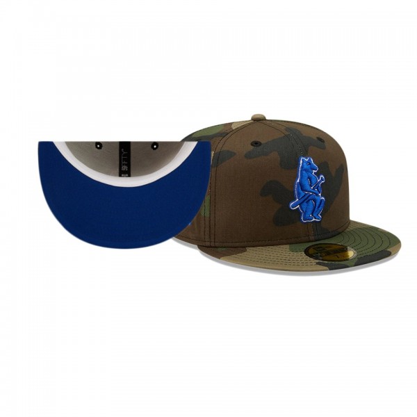 Chicago Cubs Woodland Undervisor Camo 1907 World Series Champions Patch 59FIFTY Hat