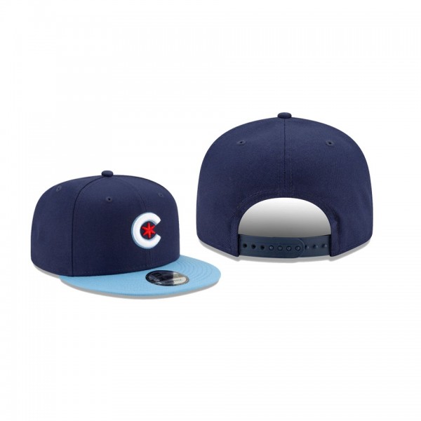 Youth Chicago Cubs 2021 City Connect Navy 9FIFTY Snapback Adjustable Hat