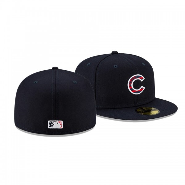 Chicago Cubs 2021 Independence Day Navy 59FIFTY 4th Of July Hat