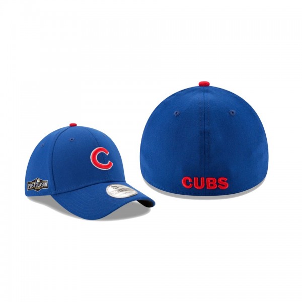 Men's Chicago Cubs 2020 Postseason Royal Side Patch 39THIRTY Flex Hat