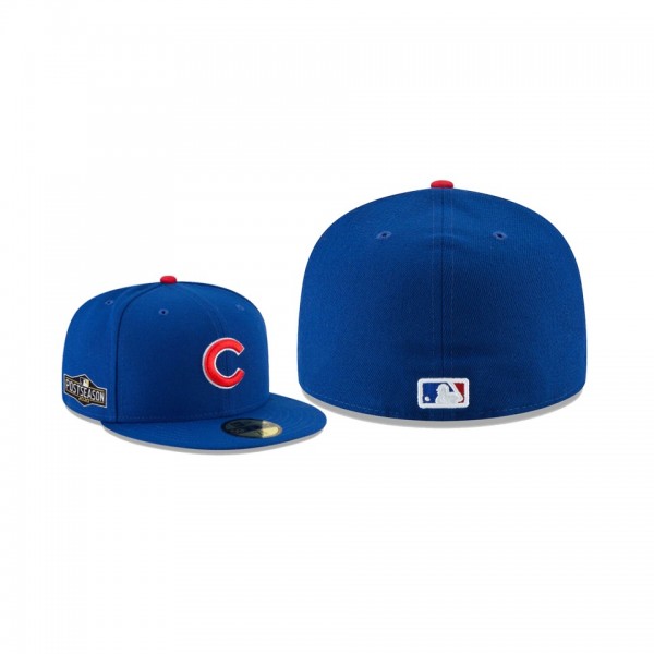 Men's Chicago Cubs 2020 Postseason Royal Side Patch 59FIFTY Fitted Hat