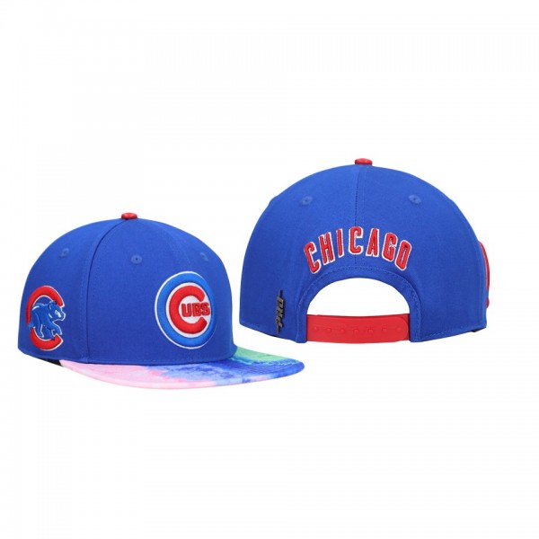 Chicago Cubs Dip-Dye Visor Royal Snapback Pro Standard Hat
