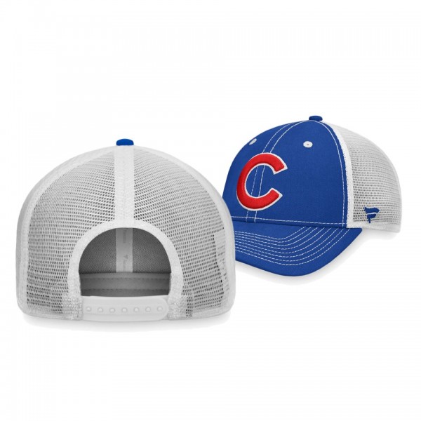 Chicago Cubs Sport Resort Royal White Trucker Snapback Hat