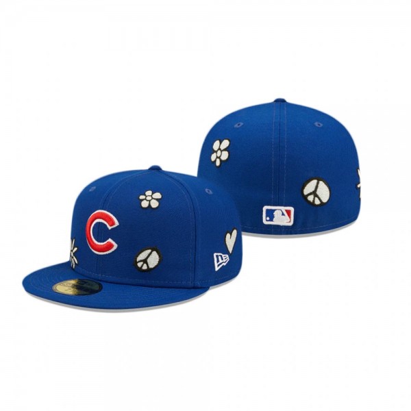 Chicago Cubs Royal UV Activated Sunlight Pop 59FIFTY Fitted Hat