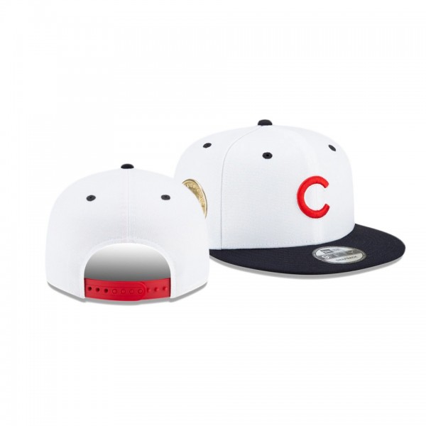 Chicago Cubs Americana White 9FIFTY Snapback Hat