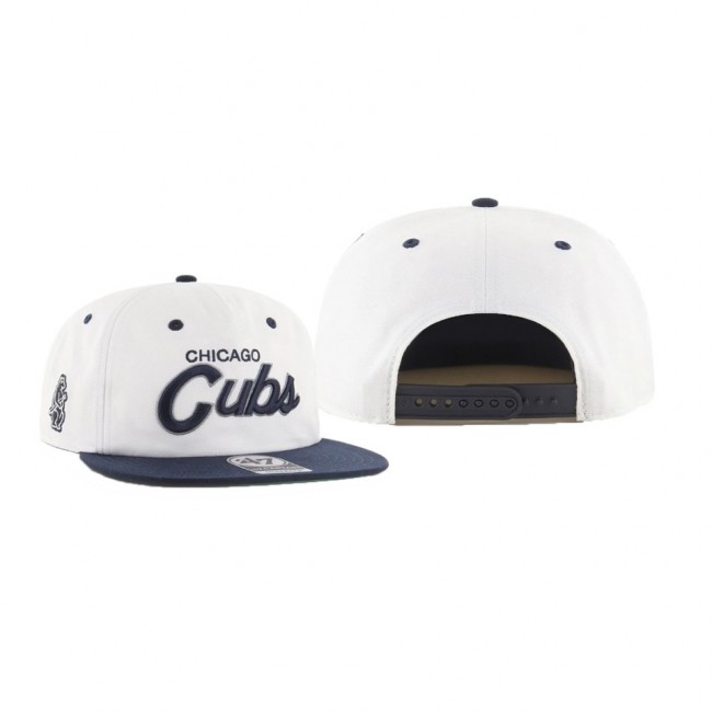 Men's Chicago Cubs Cooperstown Crosstown White Captain Rf Hat