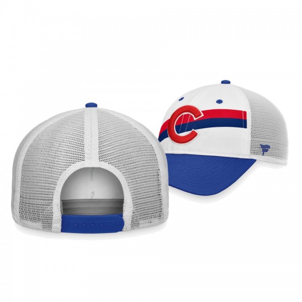Chicago Cubs Prep Squad White Trucker Snapback Hat