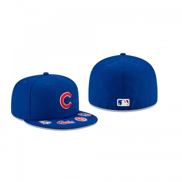 Men's Chicago Cubs Visor Hit Black 59FIFTY Fitted Hat