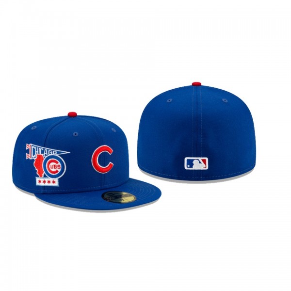 Men's Chicago Cubs City Patch Blue 59FIFTY Fitted Hat