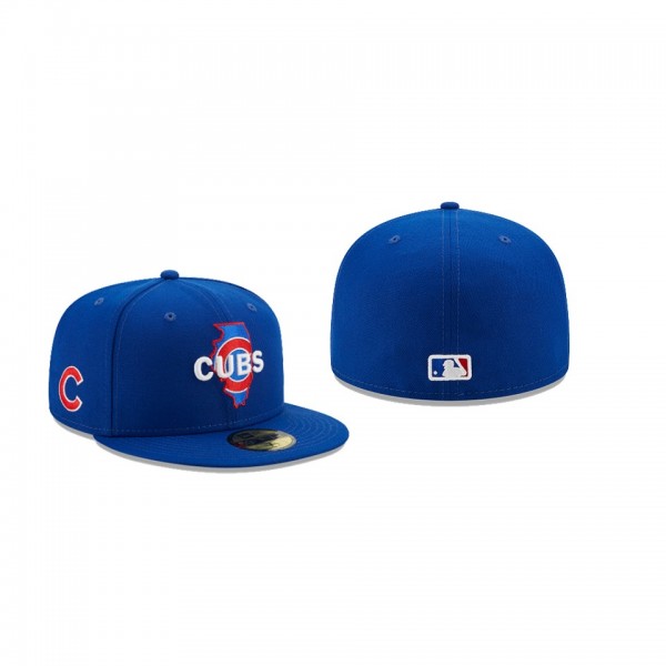 Men's Chicago Cubs Local Blue 59FIFTY Fitted Hat