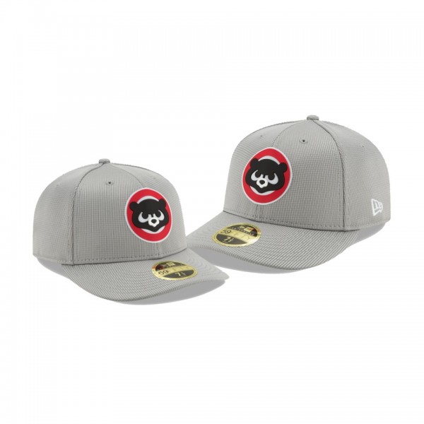 Men's Cubs Clubhouse Gray Low Profile 59FIFTY Fitted Hat