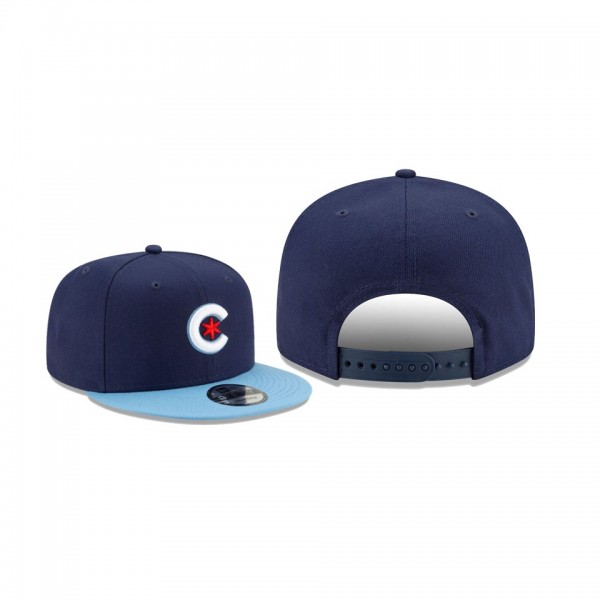 Men's Chicago Cubs 2021 City Connect Navy 9FIFTY Snapback Adjustable Hat