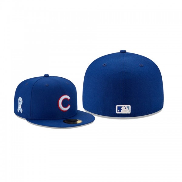 Men's Chicago Cubs 2021 Father's Day Royal On-Field 59FIFTY Fitted Hat