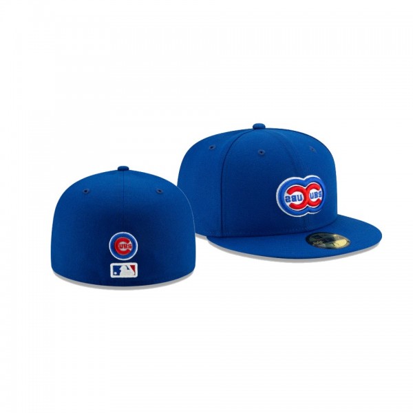 Men's Cubs Team Disturbance Mirrored Royal 59FIFTY Fitted New Era Hat