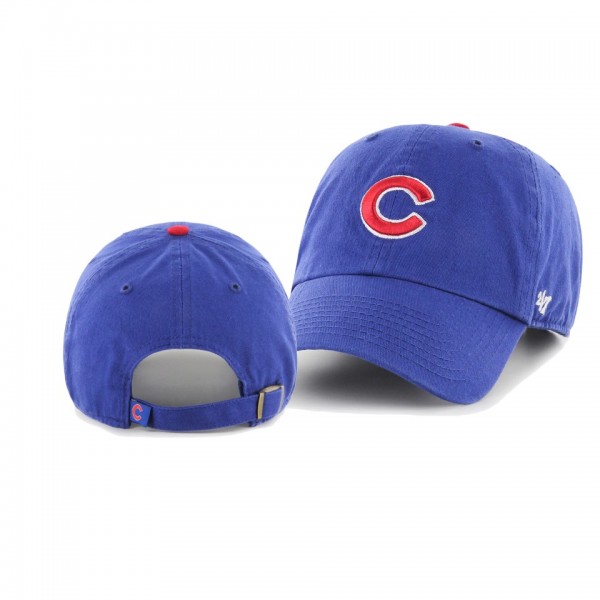 Youth Chicago Cubs Team Logo Royal Clean Up Adjustable Hat
