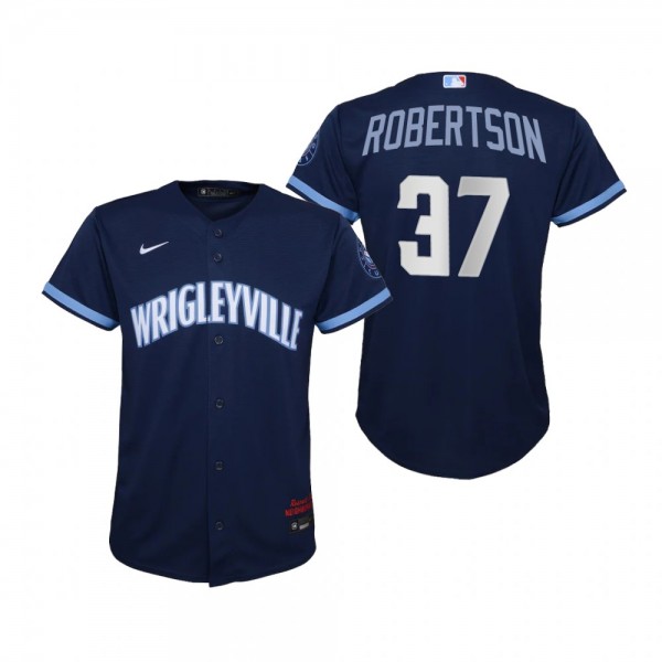Youth Chicago Cubs David Robertson Nike Navy City Connect Replica Jersey