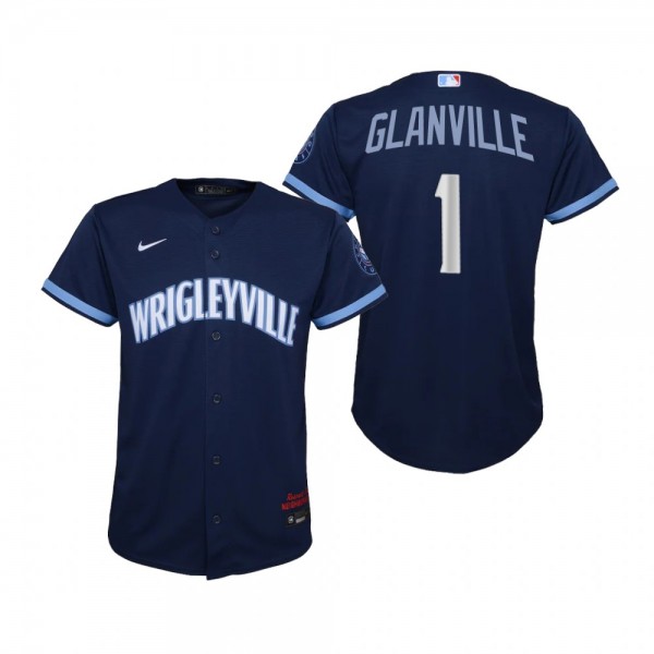 Youth Chicago Cubs Doug Glanville Nike Navy 2021 City Connect Replica Jersey