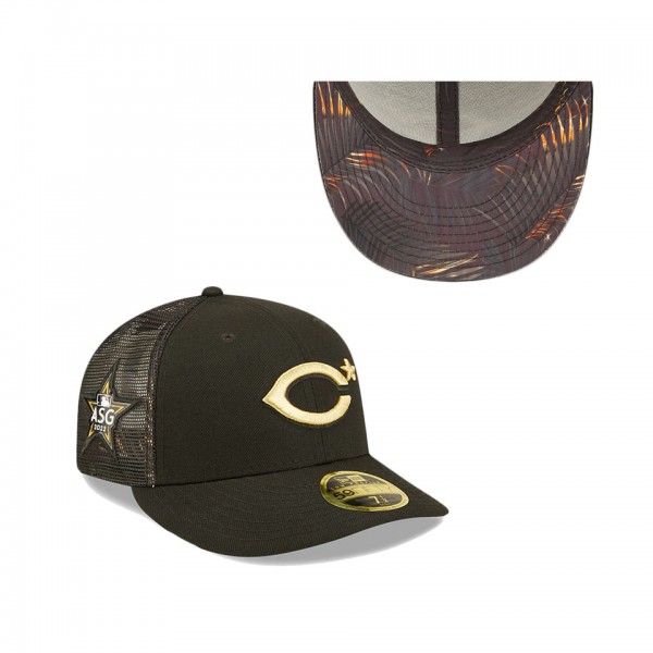 Cincinnati Reds Black 2022 MLB All-Star Game On-Field Low Profile 59FIFTY Fitted Hat