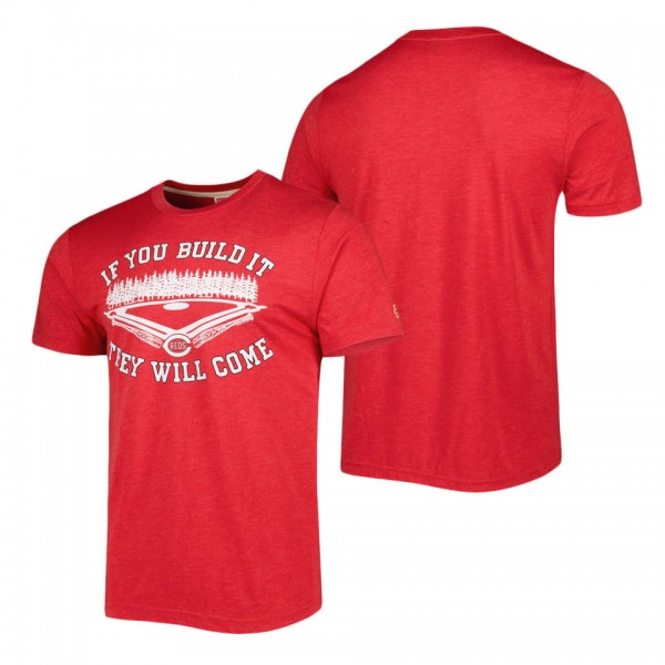 Cincinnati Reds Homage Red 2022 Field Of Dreams Tri-Blend T-Shirt