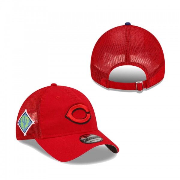 Cincinnati Reds New Era 2022 Spring Training 9TWENTY Adjustable Hat Red