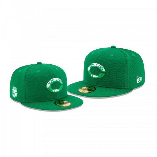 Men's Reds 2020 St. Patrick's Day Kelly Green On Field 59FIFTY Fitted Hat
